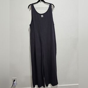 Madewell Gray Superbrushed Pull On Jump Suit